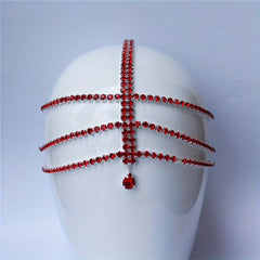 Crystal Layer Head Piece Hair Jewelry Women