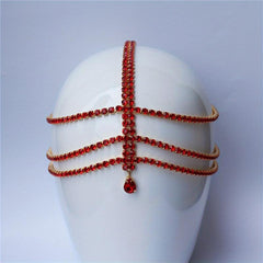 Crystal Layer Head Piece Hair Jewelry Women