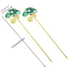 Chinese Lotus Hairpin Headdress Antique Hair Accessories Tassel Girl Hairpins