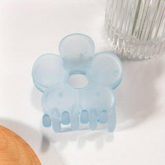 Matte Flower Hair Claw Frosted Shark Claw Mini Hair Clip