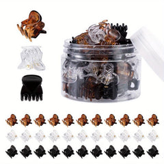 48pcs Mini Hair Claw Style Hair Claw For Women Girls Hair Styling Clip