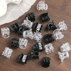 24pcs Mini Shark Claw Hair Accessories For Women