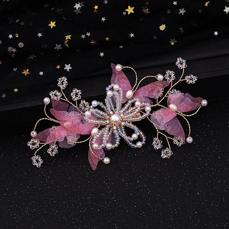 Romantic Flower Mini Hair Clip Wedding Bridal Hair Pin