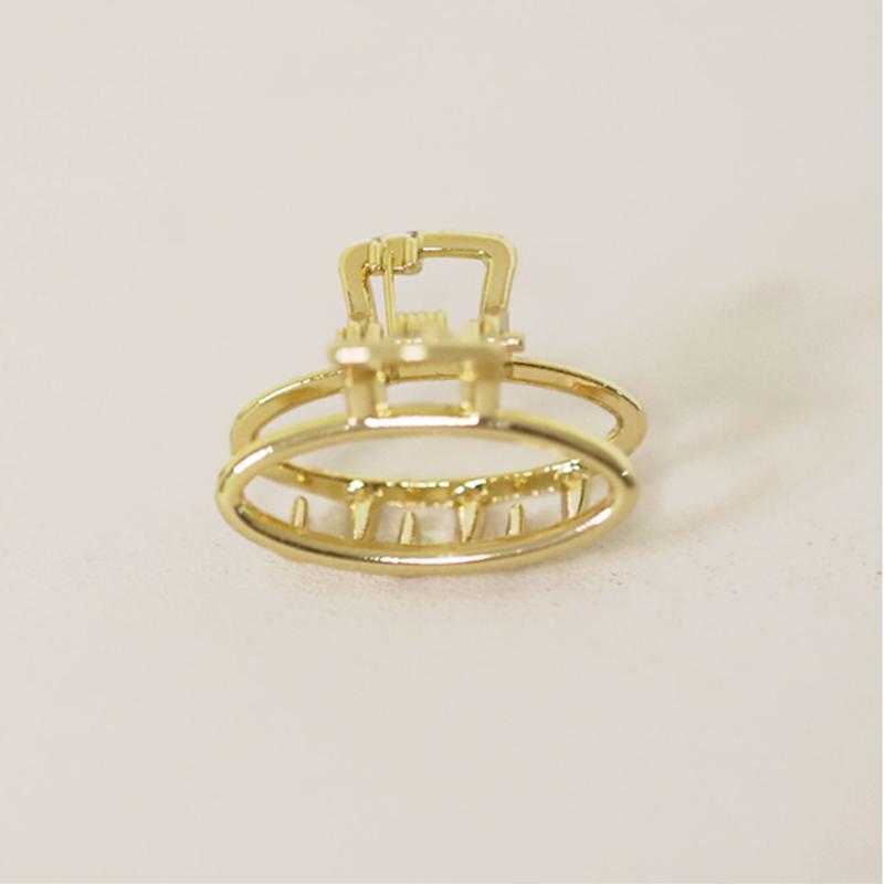 3pcs Hair Claw Golden Hair Clips Non Slip Hair Accessories