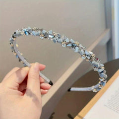 Rhinestone Crystal Headband Skinny Headdress Metal Hair Accessories