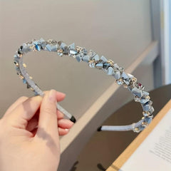 Rhinestone Crystal Headband Skinny Headdress Metal Hair Accessories