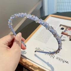 Rhinestone Crystal Headband Skinny Headdress Metal Hair Accessories