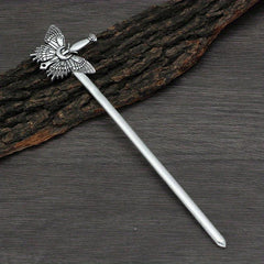 Vintage Viking Style Hairpin Moth Hair Stick Witch Nordic Celtic Accessory