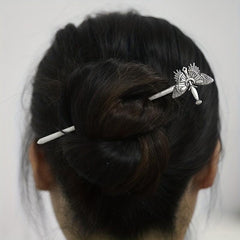 Vintage Viking Style Hairpin Moth Hair Stick Witch Nordic Celtic Accessory