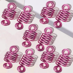 Spiral Hair Beads Cuffs Braiding Beard Bead