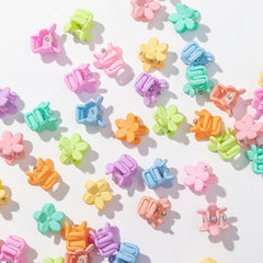50pcs Mini Hair Claw Plastic Braid Hair Clip Ponytail Holder Women Accessories