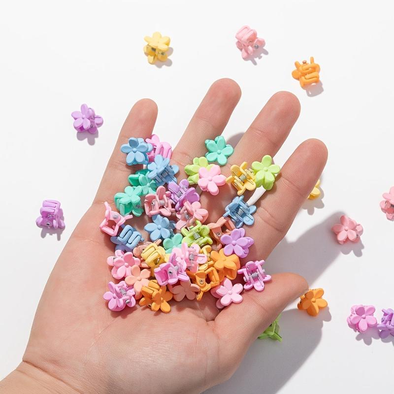 50pcs Mini Hair Claw Plastic Braid Hair Clip Ponytail Holder Women Accessories