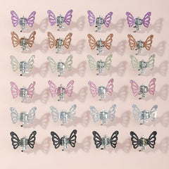 Rhinestone Butterfly Mini Hair Claw for Women Girls Sweet Hair Accessories