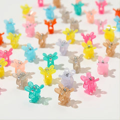 50pcs Mini Butterfly Candy Hair Claw Clips Flower Tiny Claw Clip Girls Accessori