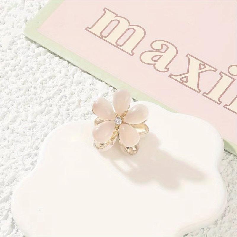 Oral Flower Hair Clip Sweet Hair Claw for Women Girls Baby