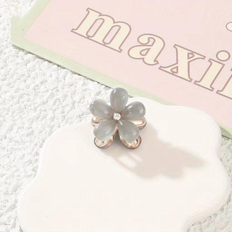 Oral Flower Hair Clip Sweet Hair Claw for Women Girls Baby