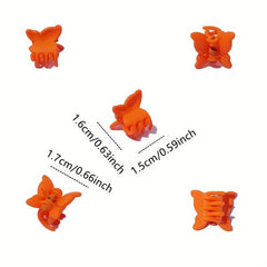 15pcs Mini Flower Hair Claw Set Non-Slip Hair Accessories For Girls