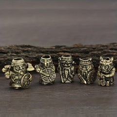 Viking Braids Ring Warrior Umbrella Rope Beads Hair Tube Beads