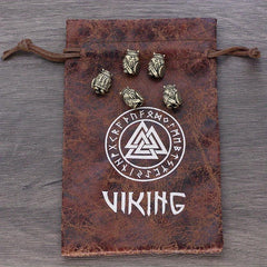Viking Braids Ring Warrior Umbrella Rope Beads Hair Tube Beads