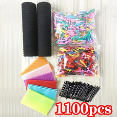 Women Hair Accessories Set Mini Hair Claw Rubber Band Elastic Ponytail Hair Tie