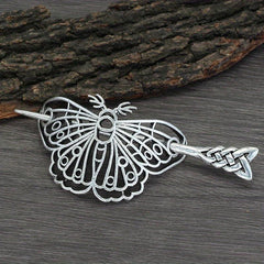 Vintage Viking Style Hairpin Tree Of Life Barrette Silvery Hairpin