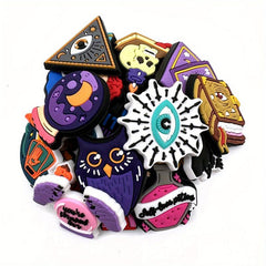 20pcs Cartoon Witch Shoe Decorations PVC Soft Charms Casual Style Accessories