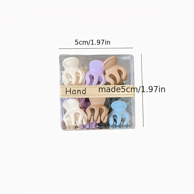 10pcs Small Hair Claw Clips Ponytail Holder Hairpins Acrylic Hair Accessories