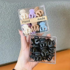 10pcs Small Hair Claw Clips Ponytail Holder Hairpins Acrylic Hair Accessories