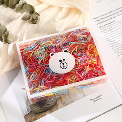 2000 Colorful Elastic Hair Rubber Bands Ponytail Holders for Girls No Damage