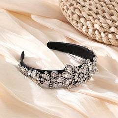 Baroque Rhinestone Headband Crystal Head Hoop Sparkle Headdress Jewelry