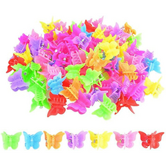 100pcs Mini Butterfly Hair Claw for Women Girls Baby