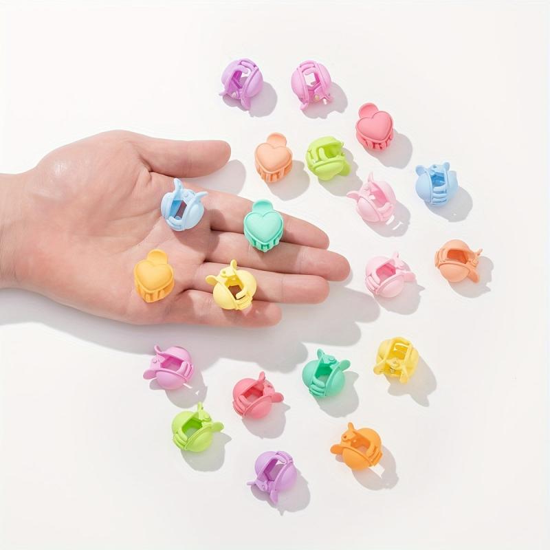 20pcs Mini Heart Hair Claw Clip for Women Girls Toddlers