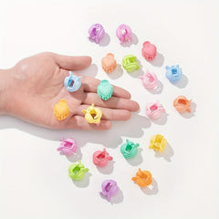 20pcs Mini Heart Hair Claw Clip for Women Girls Toddlers
