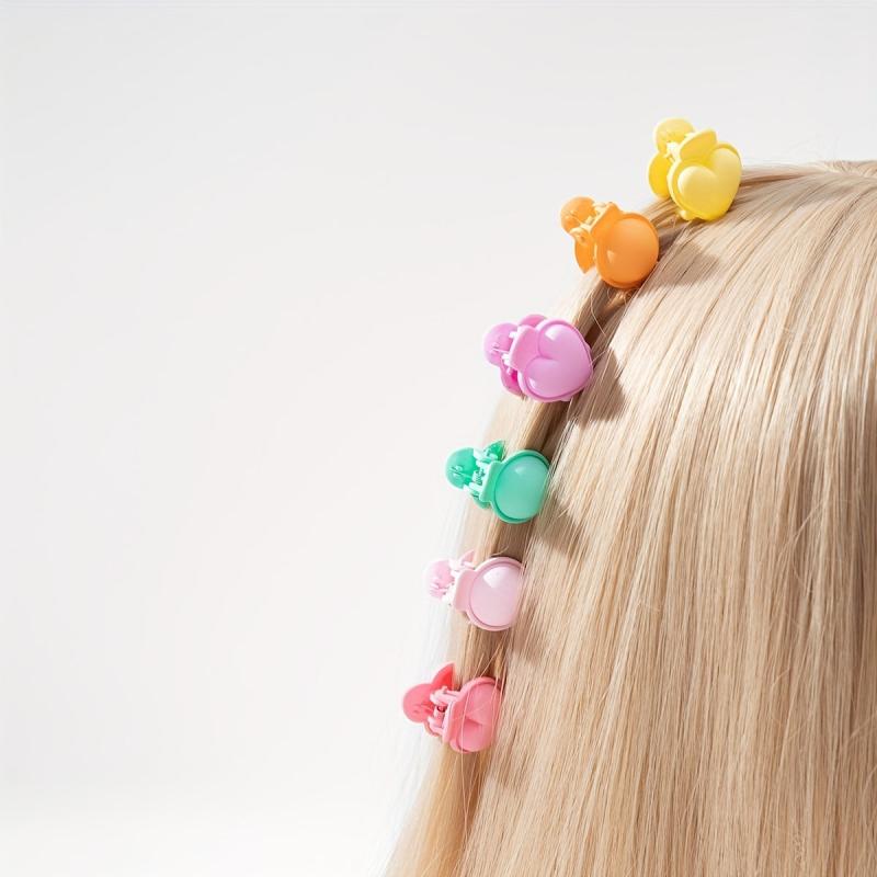 20pcs Mini Heart Hair Claw Clip for Women Girls Toddlers