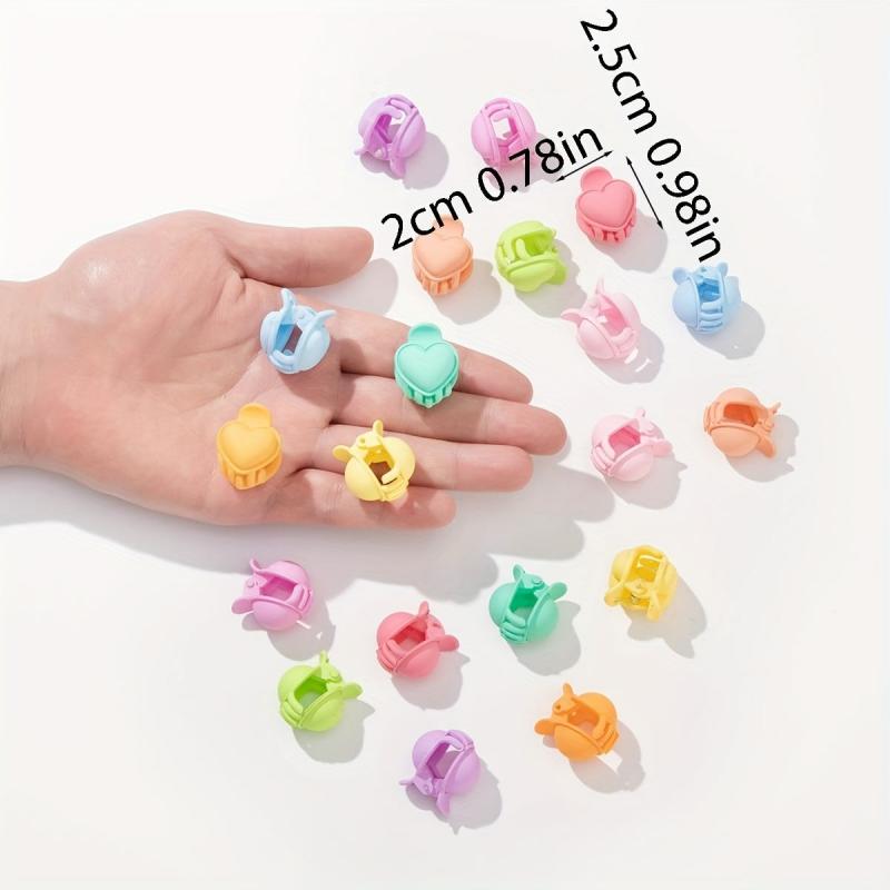 20pcs Mini Heart Hair Claw Clip for Women Girls Toddlers