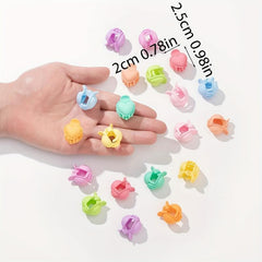20pcs Mini Heart Hair Claw Clip for Women Girls Toddlers