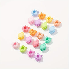 20pcs Mini Heart Hair Claw Clip for Women Girls Toddlers