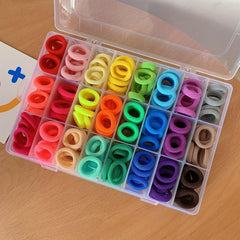 240 Pcs Baby Hair Ties with 4 Hair Loop Tools