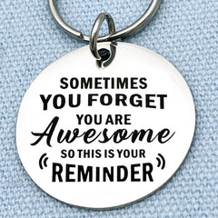 Stainless Steel Keychain For Bestie Good Friends Inspirational Key Ring