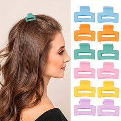 12pcs Candy 10pcs Coffee Hair Claw Mini Shark Claw Hair Accessories