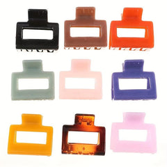 4pcs Mini Square Hair Claw Ponytail Holder Hair Accessories for Women
