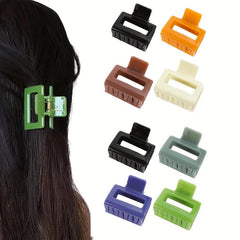 4pcs Mini Square Hair Claw Ponytail Holder Hair Accessories for Women