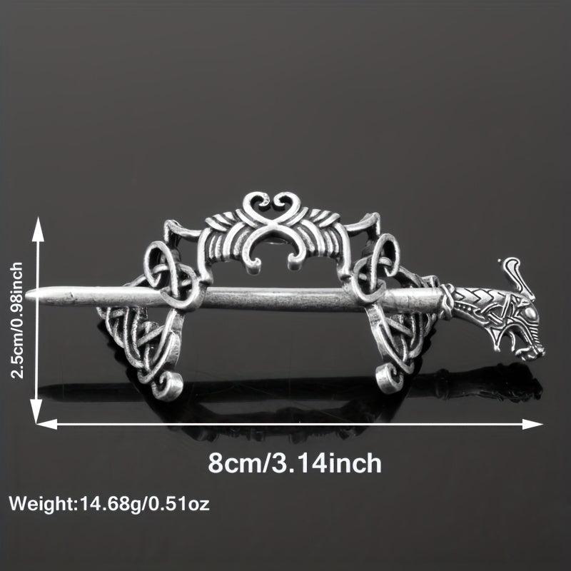 Viking Hair Bun Cuff Cage Ponytail Hair Cuff Women Girls Hair Accessories