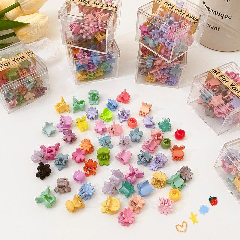 Mini Colorful Hair Claw Clips Star Shape Hair Accessories For Girls