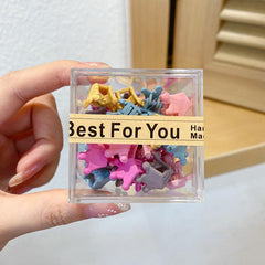 Mini Colorful Hair Claw Clips Star Shape Hair Accessories For Girls