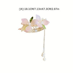 Faux Pearl Flower Hair Claw Mini Shark Claw Head Jewelry Hair Accessories