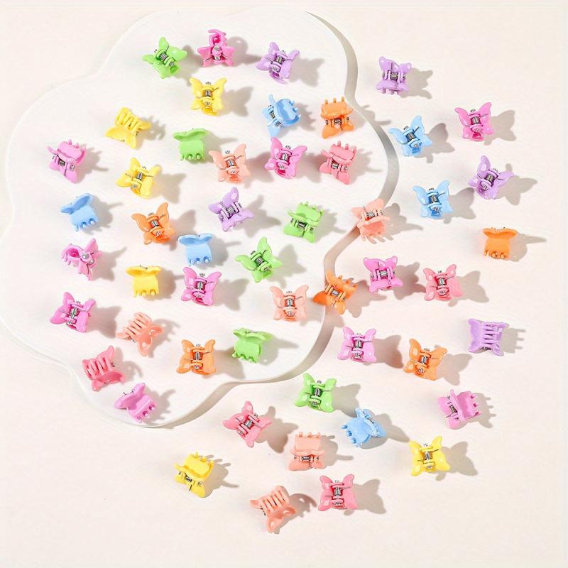 50Pcs Colorful Mini Hair Claw for Kids