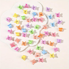 50Pcs Colorful Mini Hair Claw for Kids