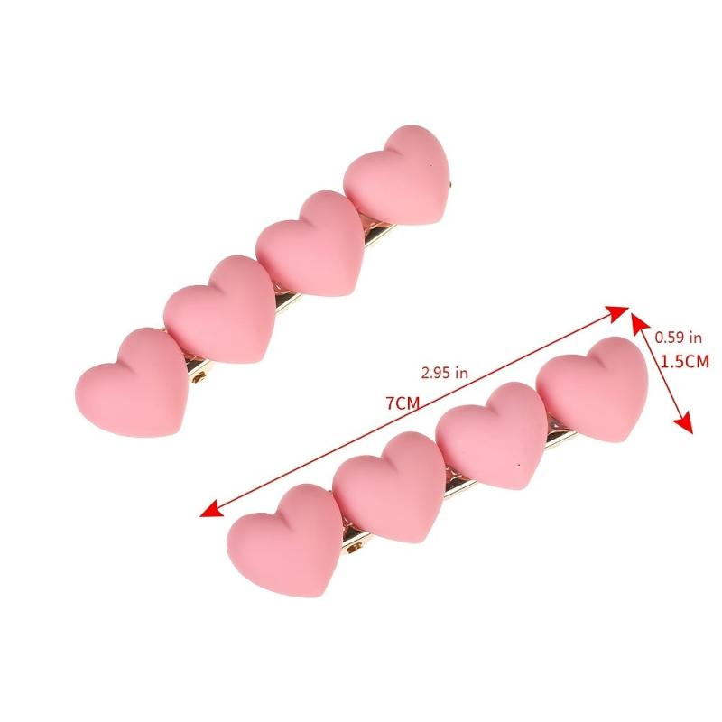 Heart Hair Clips Barrette Clips Mini Hair Clips Women's Hair Accessories