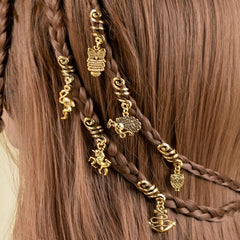 Viking-Inspired Bronze Decor Ring Set